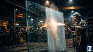 Заставка для видео матирование стекла