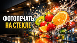 Заставка для виео печать на стекле