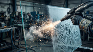 Заставка для видео пескоструйная обработка стекла