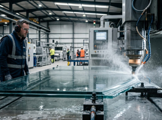 Баннер фрезеровка стекла