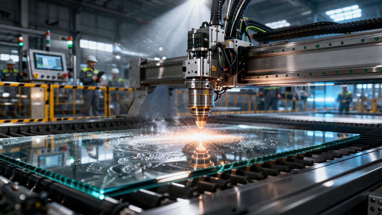 Баннер гравировка стекла