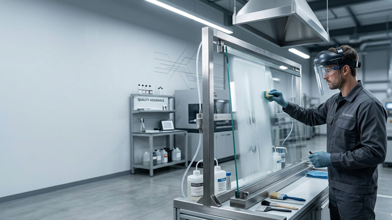 Баннер Химическое травление стекла