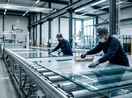 Баннер ламинирование стекла