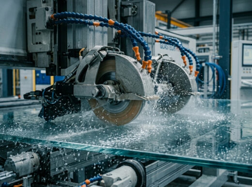 Баннер обработка кромки стекла