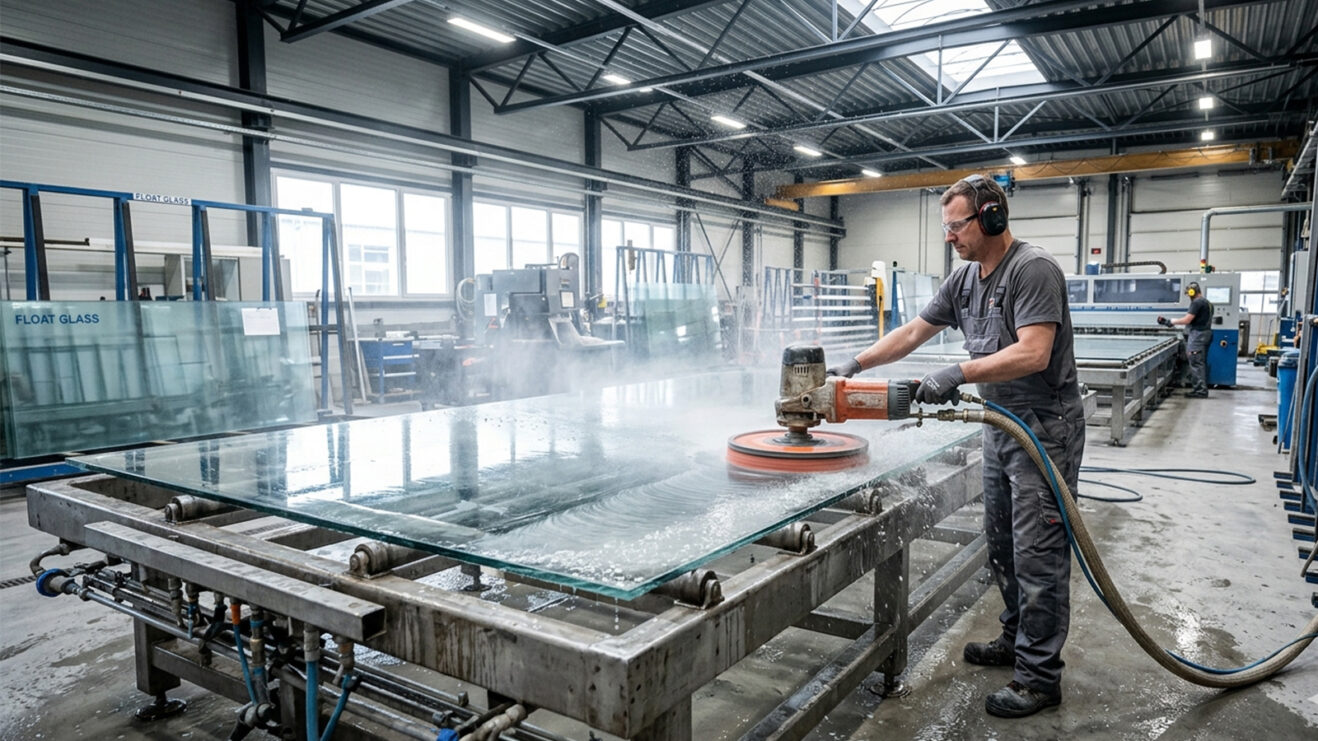 Баннер полировка стекла