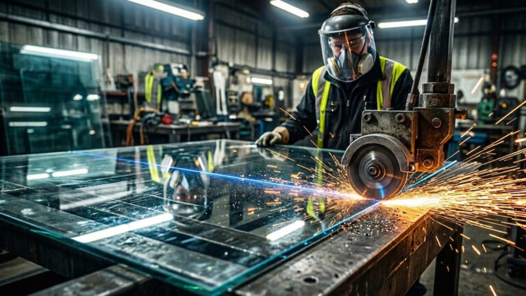 Баннер резка стекла