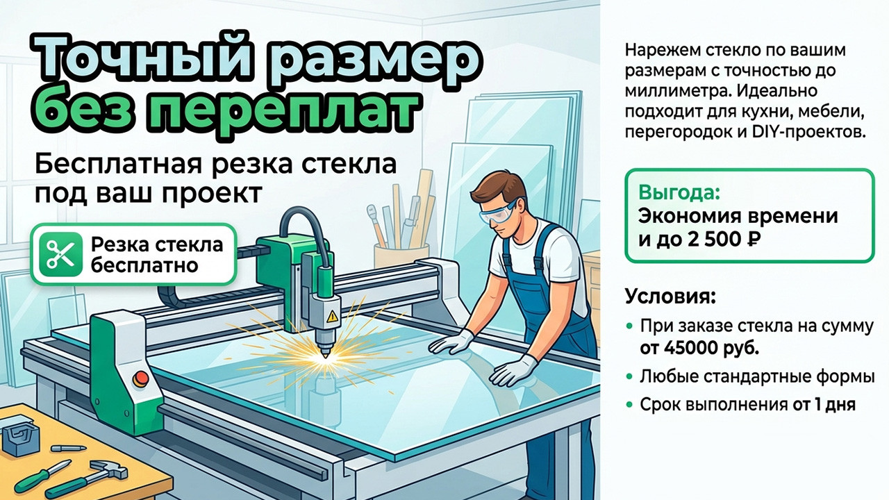 Баннер нарезка стекла бесплатно
