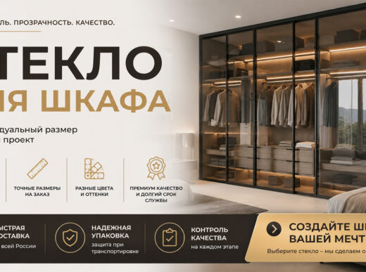 Баннер стекло для шкафа