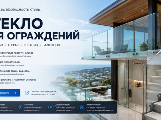 Баннер стекло для ограждений
