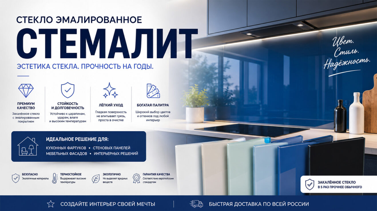 Баннер стекло стемалит