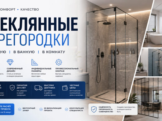 Баннер стеклянные перегородки