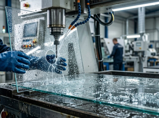 Баннер сверление стекла