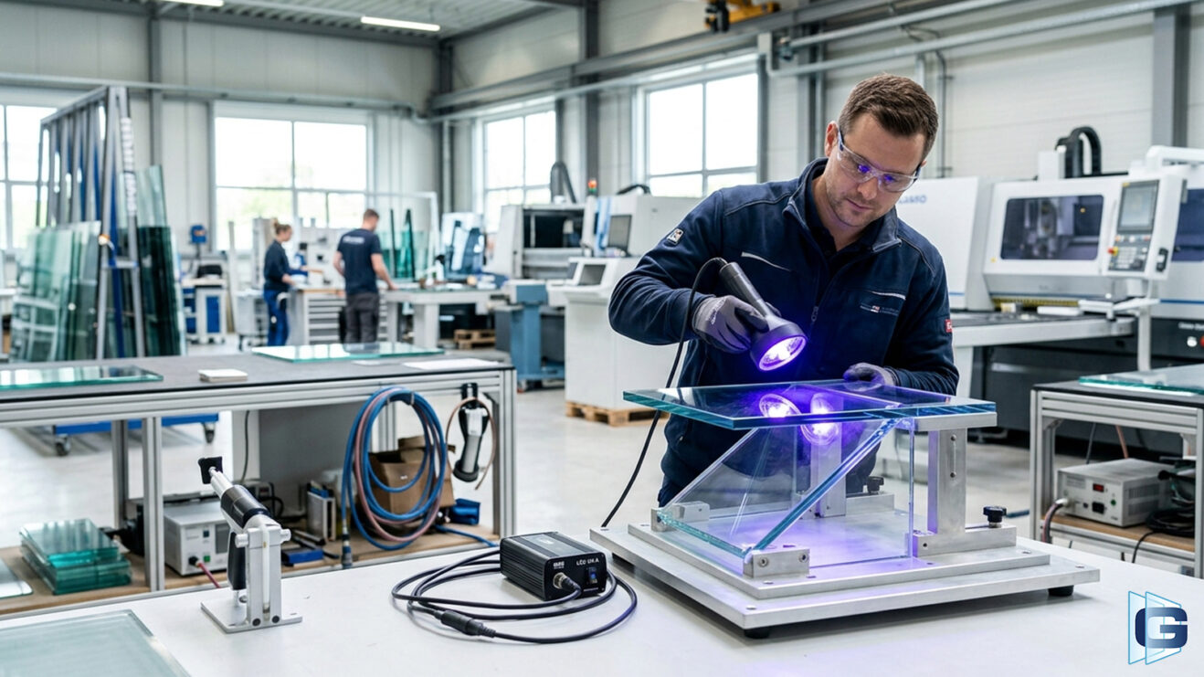 Баннер УФ - склейка стекла