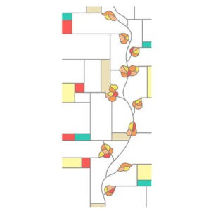 Фото витраж для дверей DV-95