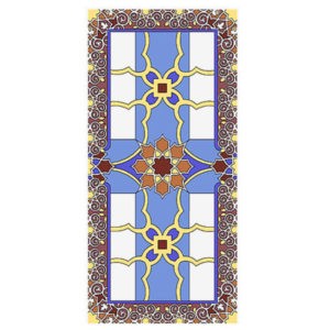 Фото витраж для окон модель E-004