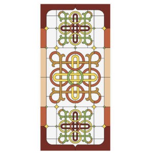 Фото витраж для окон модель E-005