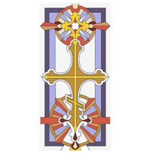 Фото витраж для окон модель E-006