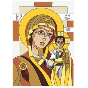 Фото витраж для окон модель E-007