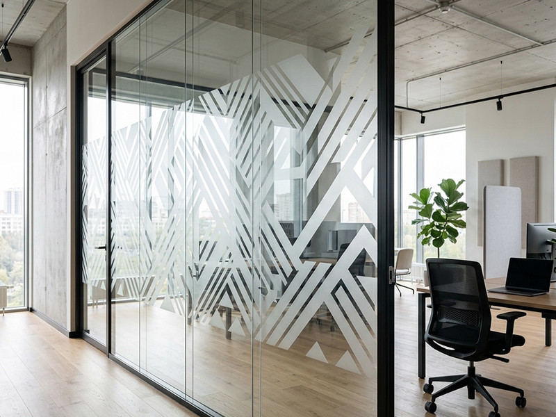 Фото печать на стекланных перегородках