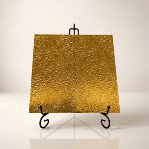 Фото стекло рифлёное модель Хрустаик цвет золото