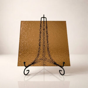 Фото стекло рифлёное модель Крепи бронзовое