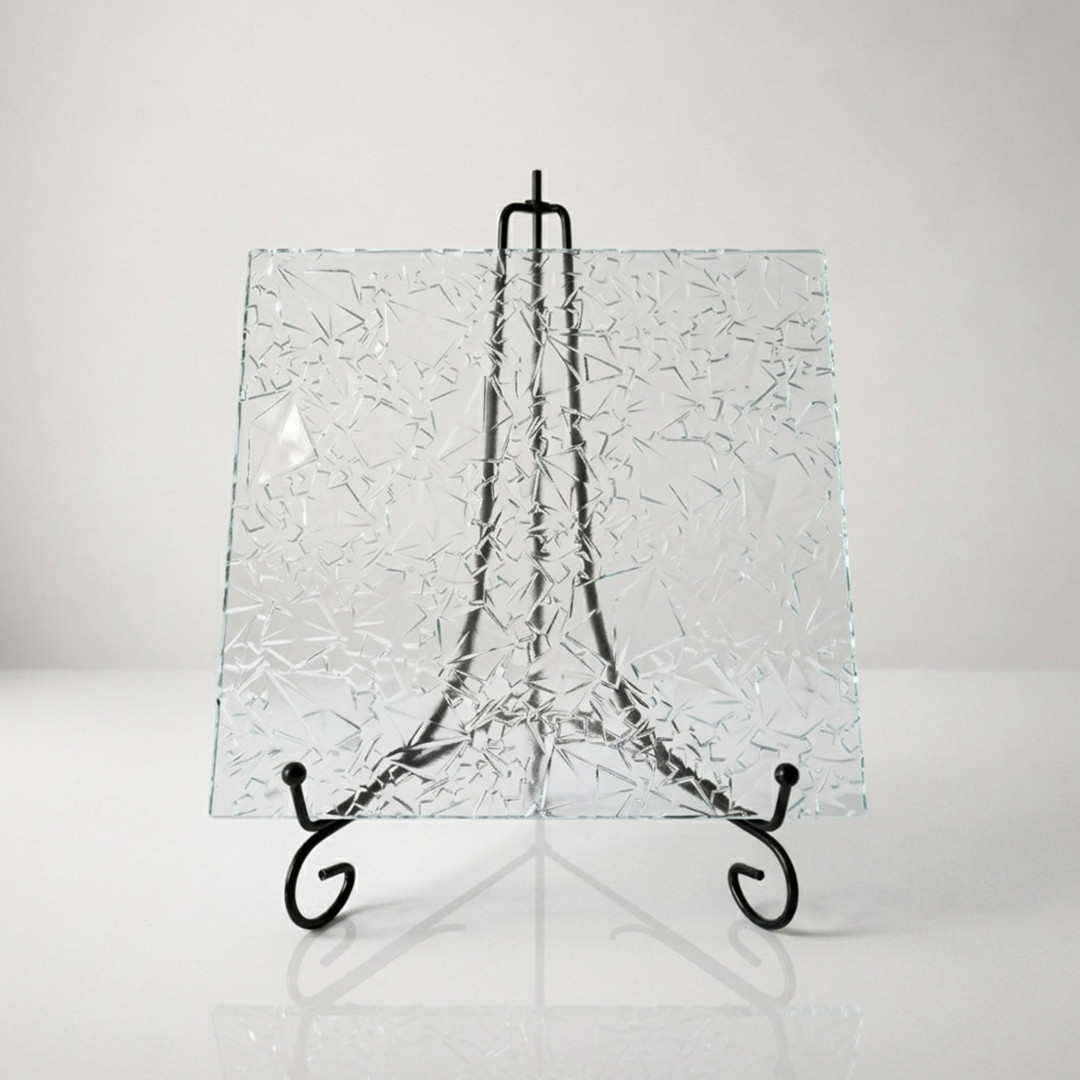 Фото стекло узорчатое модель Розе бесцветное