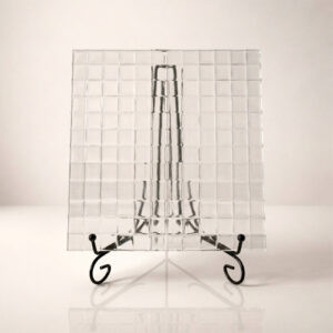 Фото стекло рифлёное модель Сталактит бесцветное