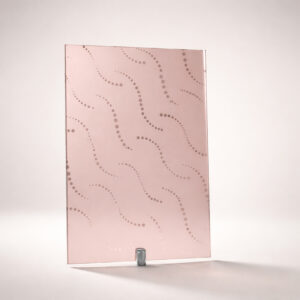 Фото стекло с рисунком матовое модель Тайд бронза