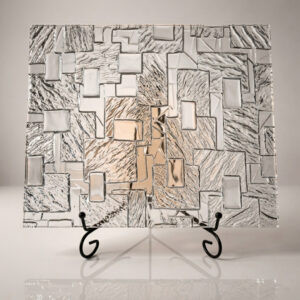 Фото стекло узорчатое Абстракт бронза