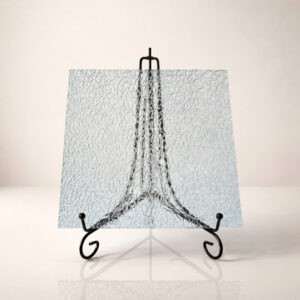 Фото стекло узорчатое Атлантик белое