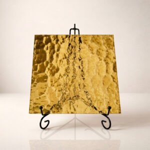 Фото стекло узорчатое Атлантик золотое