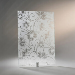 Фото стекло с рисунком декоративное модель Виола бесцветное