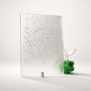 Фото стекло узорчатое матовое модель Восток бесцветное