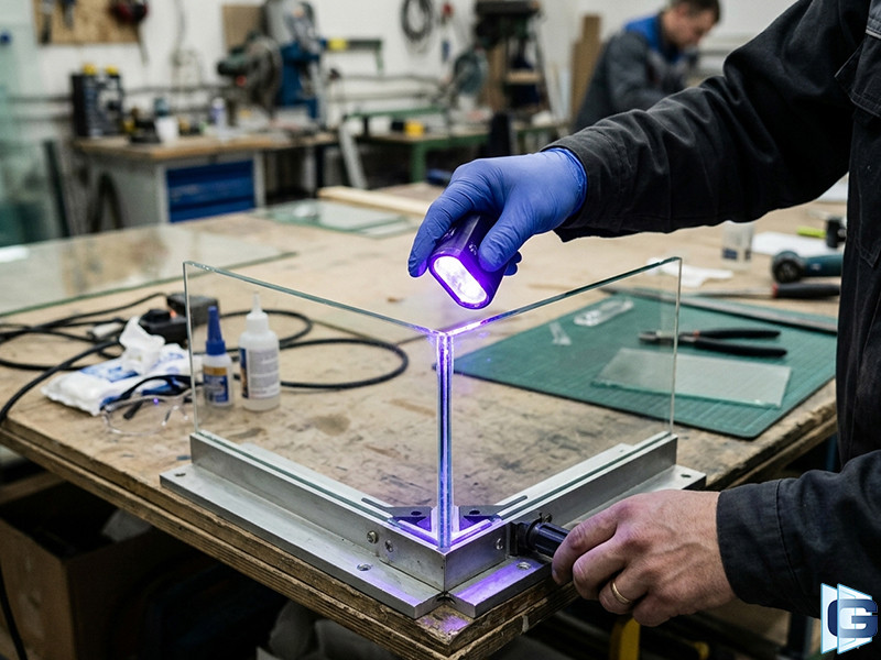 Фото 1 УФ - склейка стекла