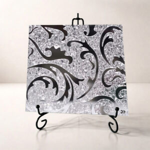 Фото зеркало листовое Барокко белое