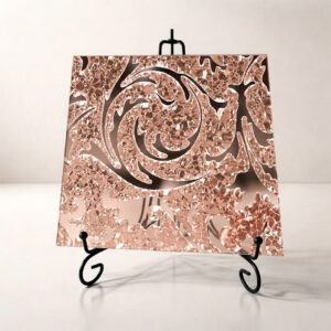 Фото зеркало листовое барокко золото