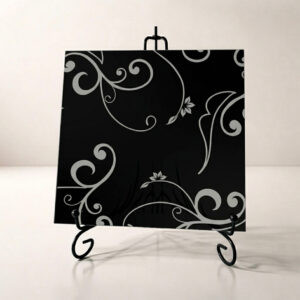 Фото зеркало листовое Гвоздика чёрная