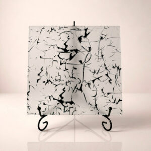 Фото стекло узорчатое модель Лава бесцветное