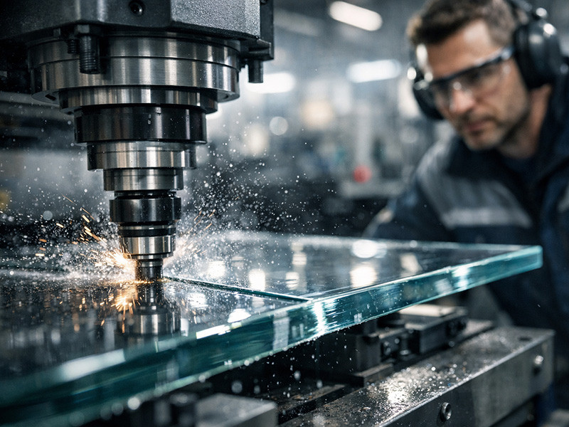 Фото 3 фрезеровка стекла