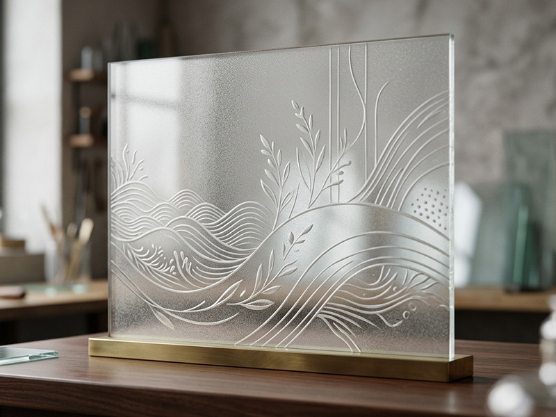 Фото 3 пескоструйная обработка стекла