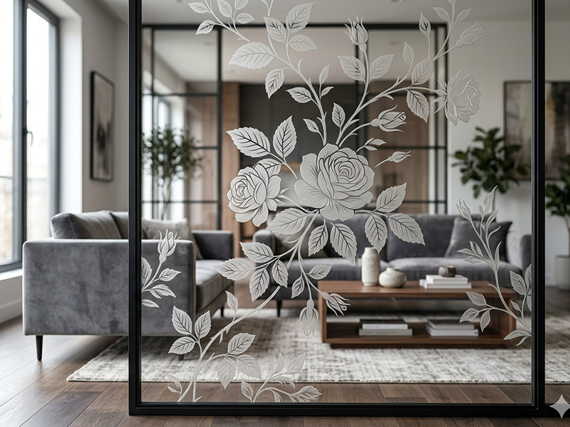 Фото обработка стекла песком