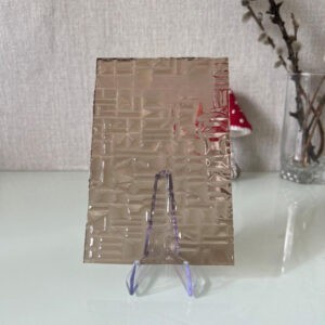 Фото стекло рифлёное декоративное модель Абстракто цвет бронза