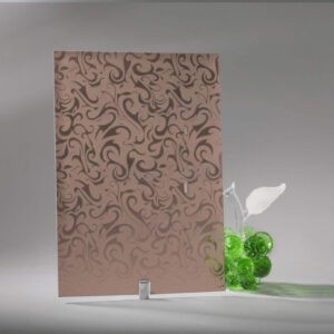 Фото стекло узорчатое Алладин цвет бронзовое