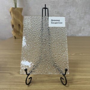 Фото стекло рифлёное модель Диаманд цвет бесцветное