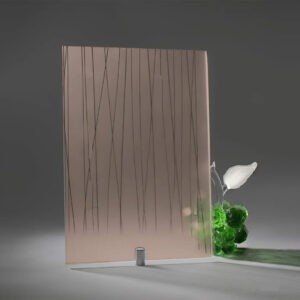 Фото стекло матовое модель Диоль цвет бронза