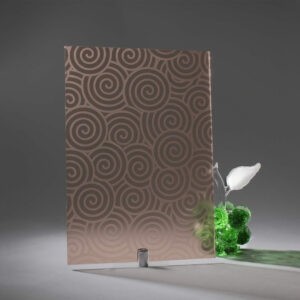 Фото стекло узорчатое модель Хеликс цвет бронза