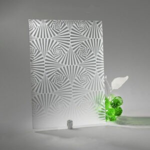 Фото стекло узорчатое матовое модель Иллюзия цвет бесцветное