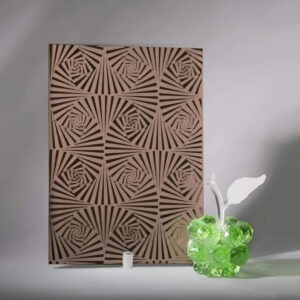 Фото стекло узорчатое матовое модель Иллюзия цвет бронза