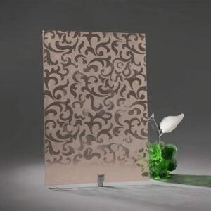 Фото стекло узорчатое модель кармен цвет бронзовое