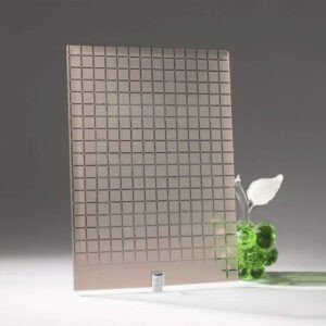 Фото стекло декоративное матовое модель Квадрат цвет бронза